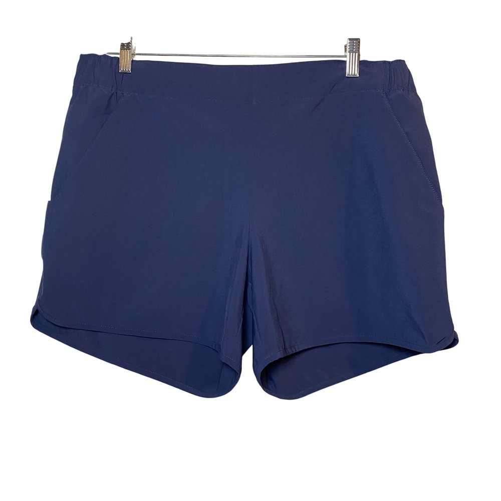 Columbia Womens Navy Blue Outdoor Hiking XL‎ Swim Shorts Gorpcore Lightweight